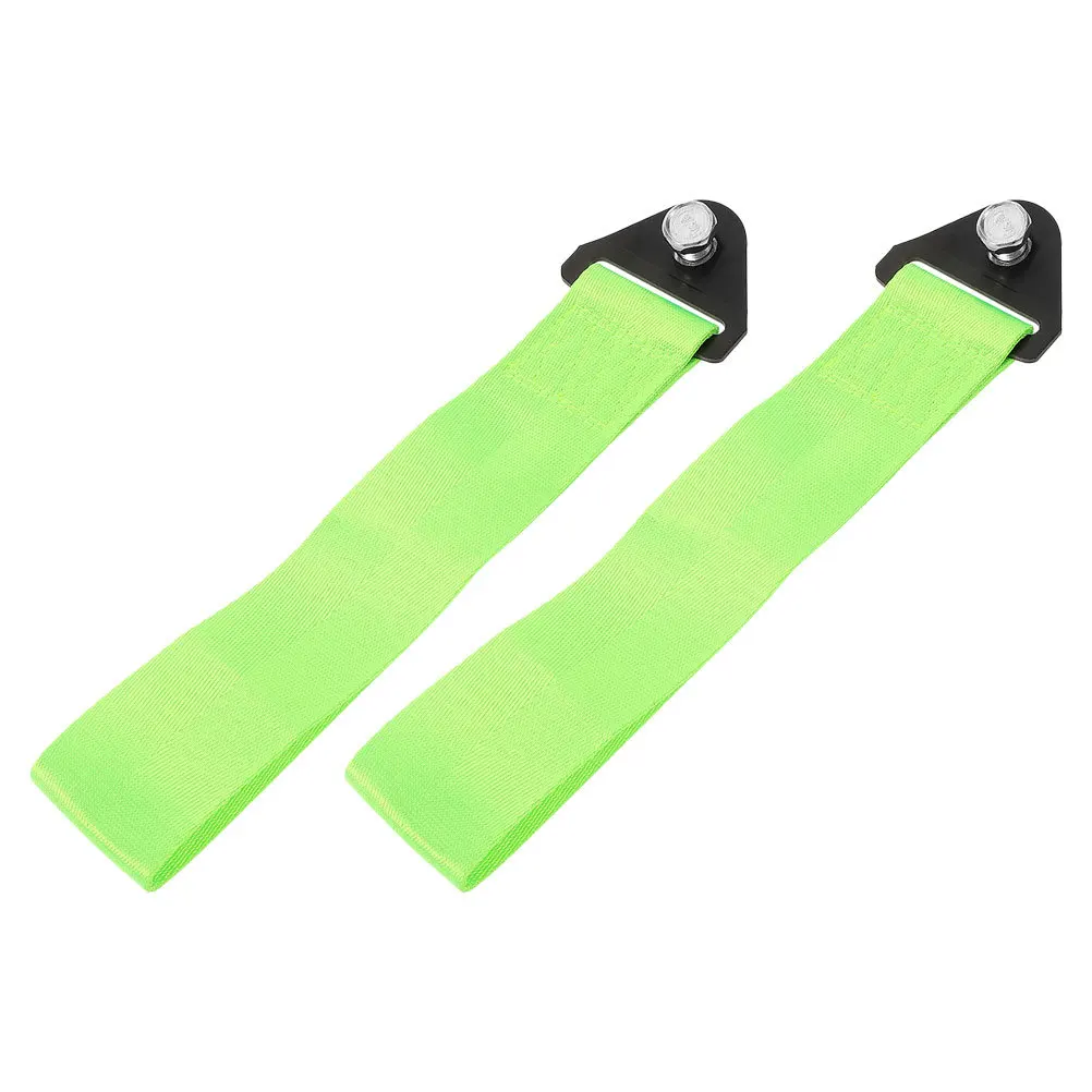 

2pcs Tow Strap For Car Decorative Front Bumper Durable Towing Strap Trailer Belt Car Modification Accessories Exterior Upgrade