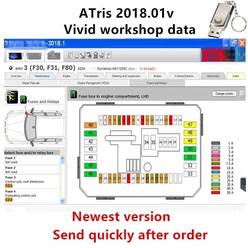 2022 Hot Automotive Vivid Workshop DATA 2018.01v( (Atris-Technik) Europe Car Repair Tools Software Atris Parts Catalog Vivid