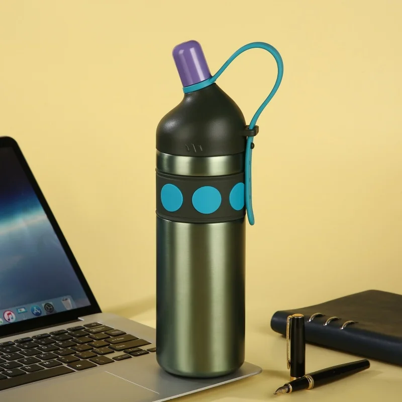 

Kids Stainless Steel Thermos With Straw Leakproof Travel Water Bottle Thermal Insulated Sippy Cup For Car Trip