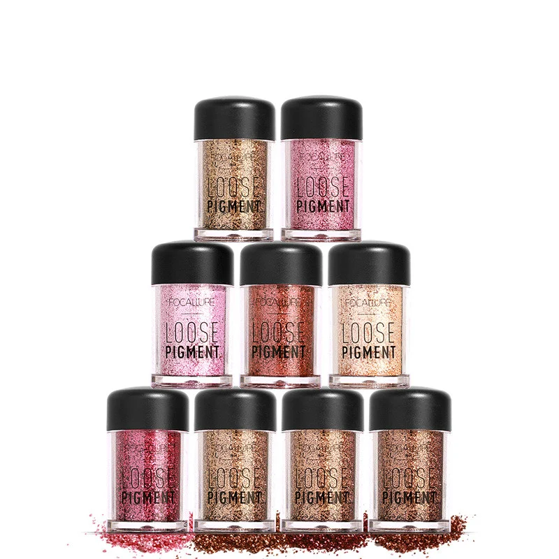 18 colors Glitter Eyeshadow powder good pigmented professional eyeshadow waterproof Glitter powder Glitter makeup