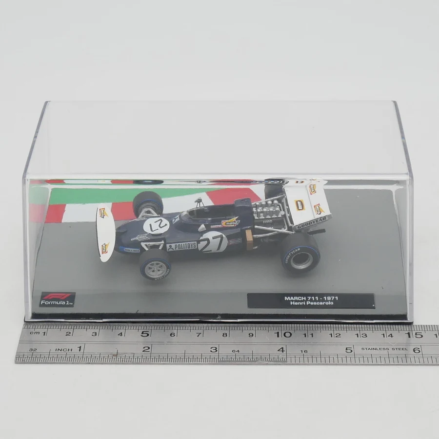 Ixo 1:43 Racing March 711 1971 Henri Pescarolo Diecast Car Model Metal Toy Vehicle