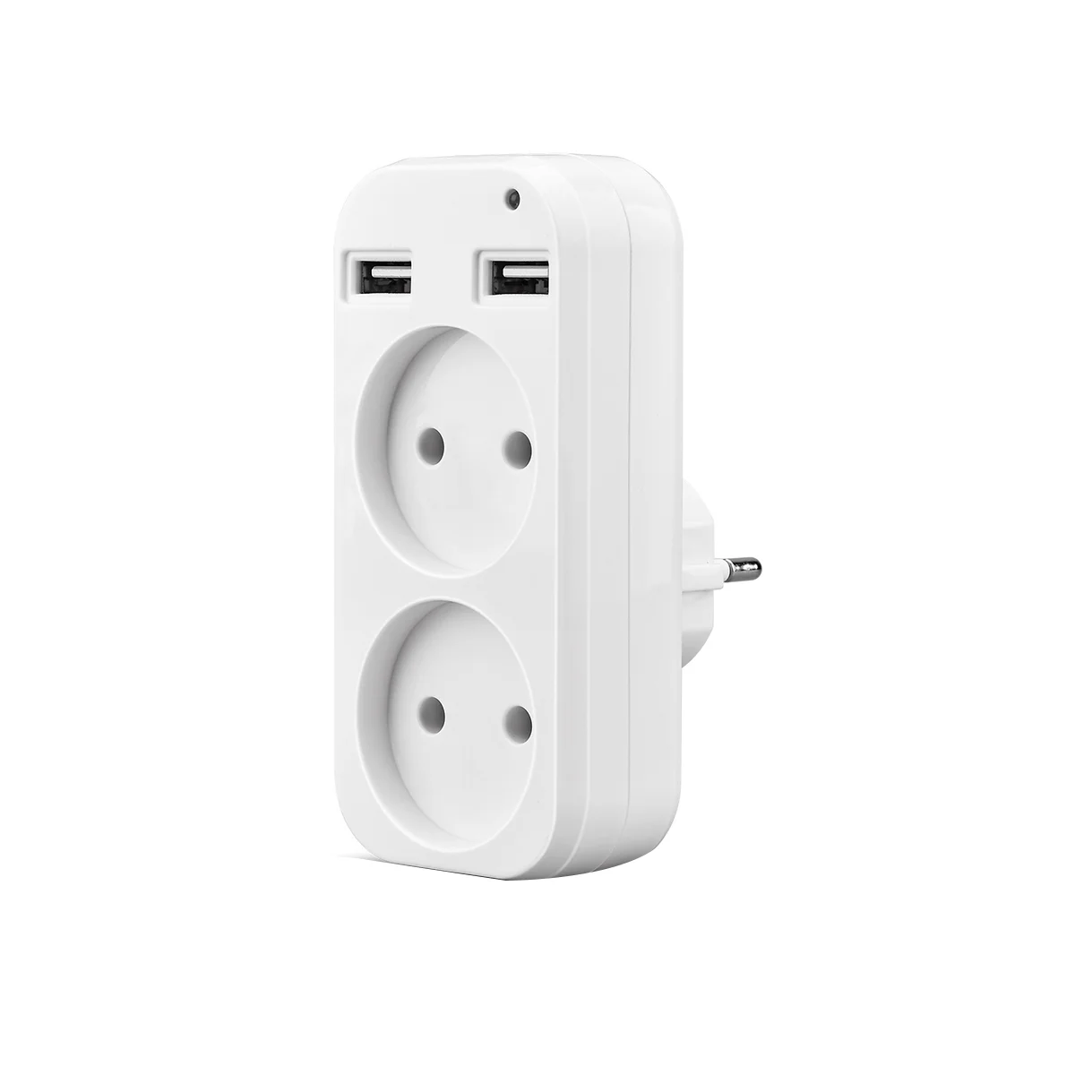 مقبس الحائط USB محول القابس منفذ المقبس المزدوج لشحن الهاتف منفذ USB مزدوج 5 فولت 2A USB منفذ كهربائي الاتحاد الأوروبي التوصيل