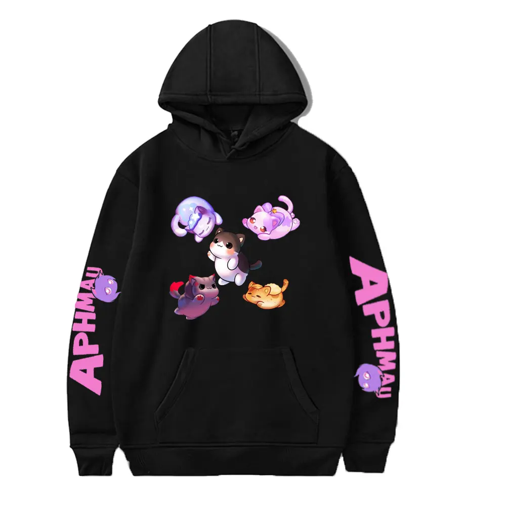 Aphmau Hoodie Kawaii Cartoon Fashion Print Hoodies Women Men Harajuku Anime Street Y2k Pullovers Autumn Long Sleeve Sweatshirt