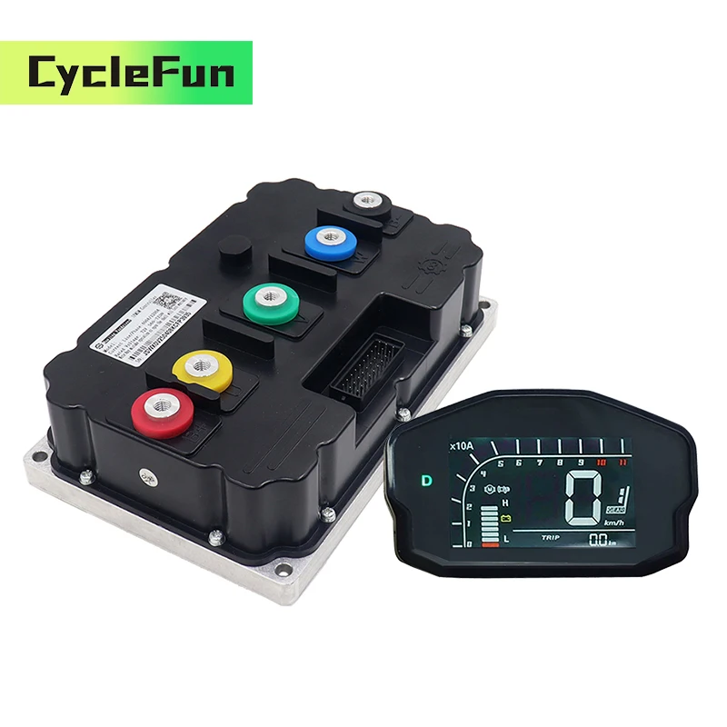 

Fardriver ND841200 Высокая мощность 84 В постоянного тока 600 А Пик 1200 А 8 кВт-12 кВт контроллер BLDC с дисплеем DKD для электрического мотоцикла, скутера