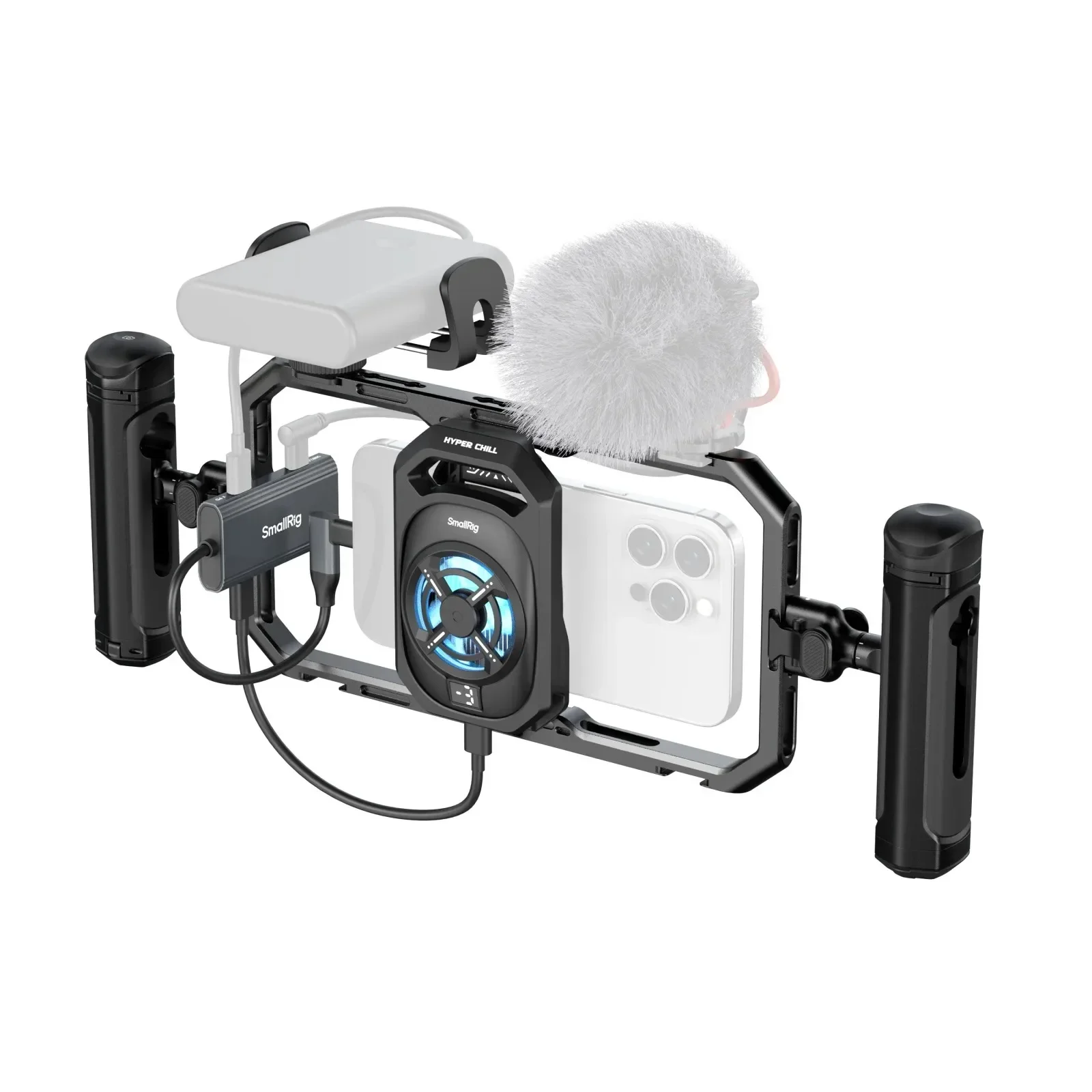 

SmallRig All-in-One Thermal Live Streaming & Filming Handheld Phone Cage Kit w Handle Universal Hyper Chill Cooling System 5276