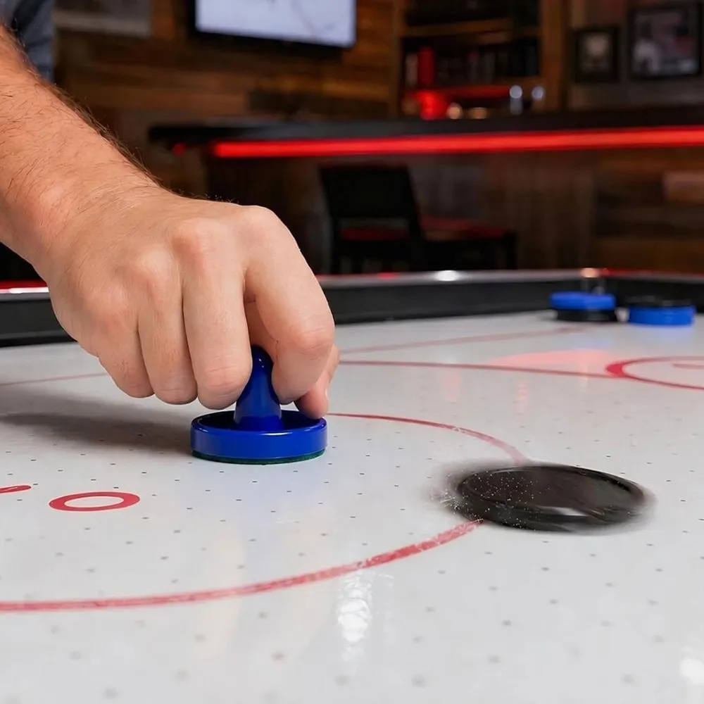 ABVL-Air Hockey Pucks And Paddles, Goal Handles Pushers Air Hockey Replacement Parts For Game Tables