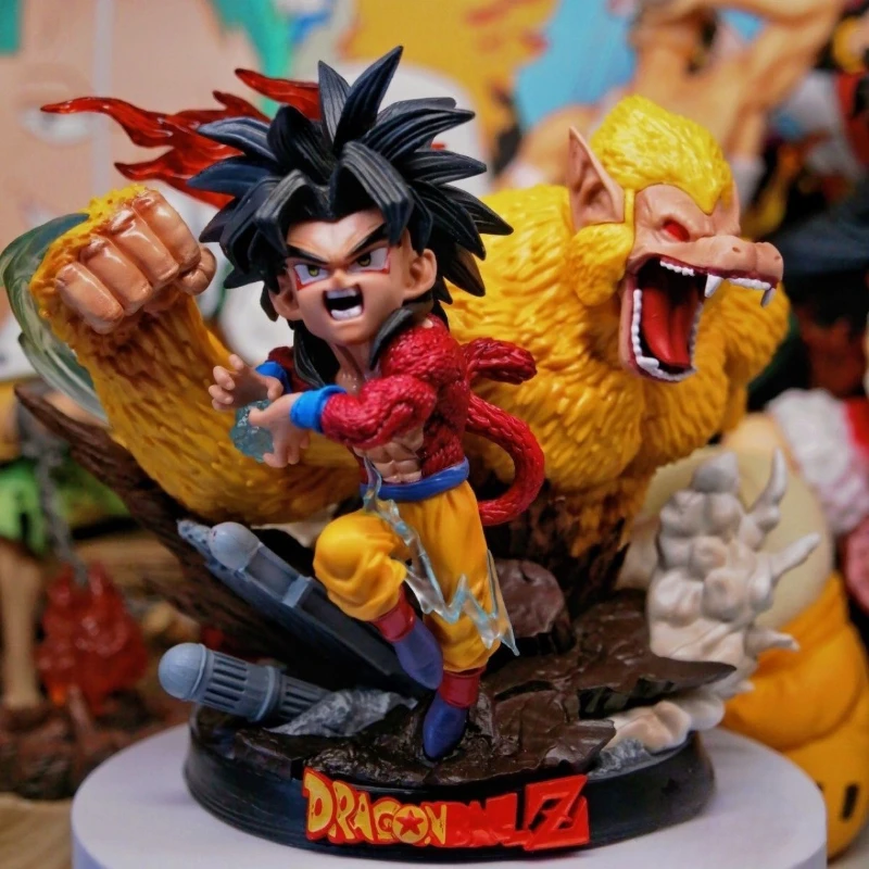 13 سنتيمتر جديد لعبة دراغون بول أنيمي الشكل سوبر سايان 4 سون جوكو المحيط بولي كلوريد الفينيل نموذج تمثال سطح المكتب الحلي الزخرفية الاطفال دمى هدايا #2