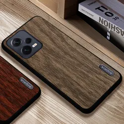 Case for Xiaomi Redmi Note 12 11 11S Pro Plus 4G 5G woodLike soft TPU silicone PC wood pattern PU leather skin funda covers case