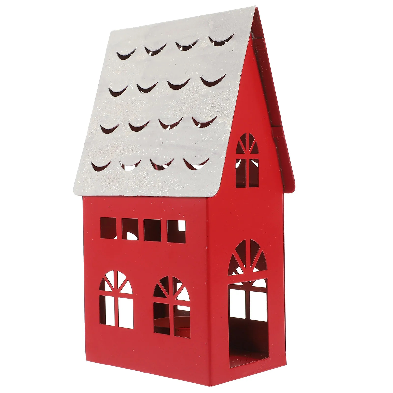 

Christmas Holder Snow Home Design Iron Material Heat Resistant Tabletop Stand Xmas Party Decoration Centerpiece