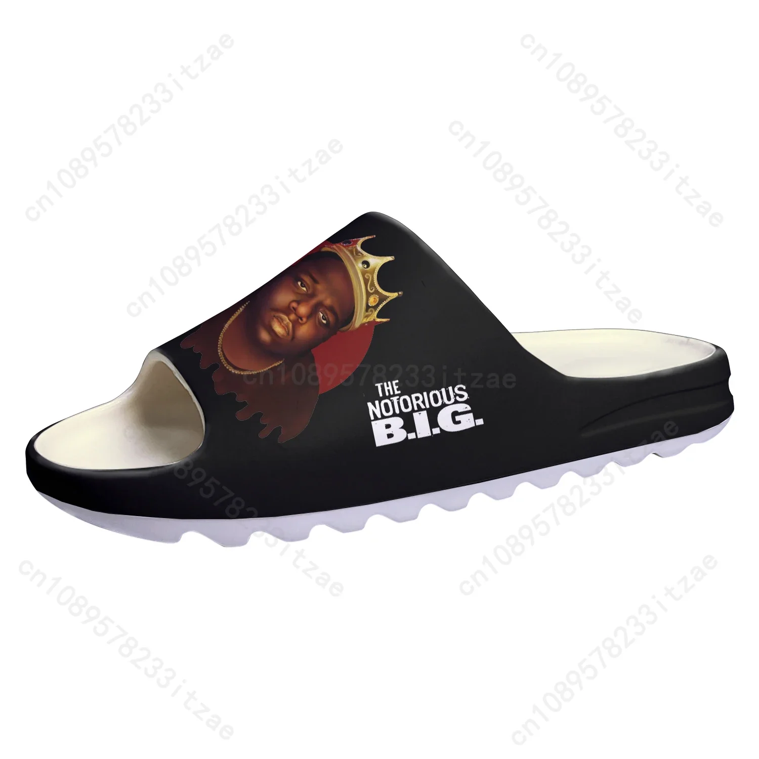 

The Notorious Big Biggie Smalls Soft Sole Sllipers Home Clogs Step On Water Shoes Mens Womens Teenager Step in Custom Sandals