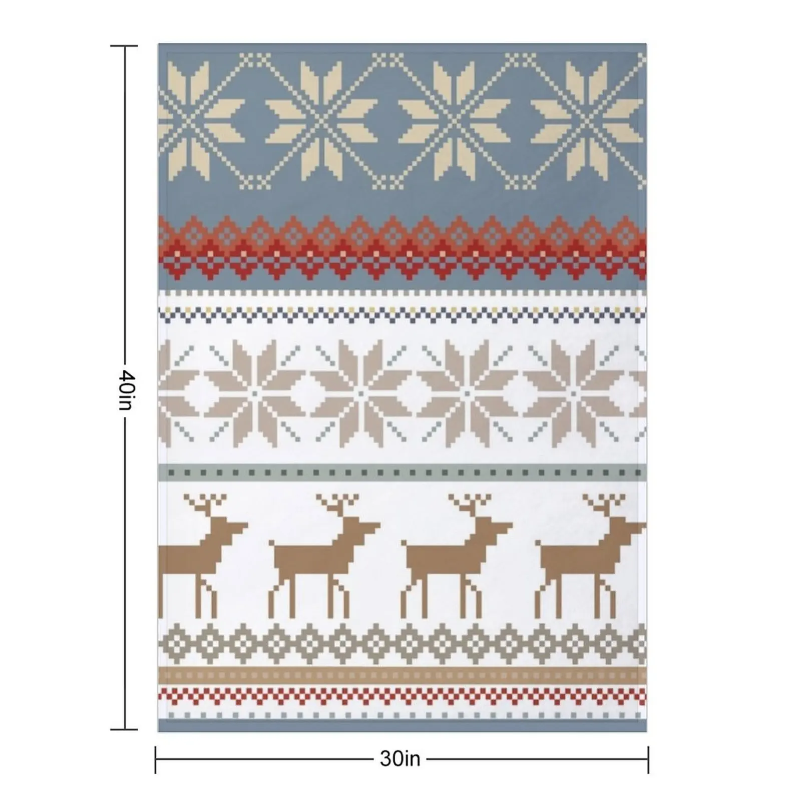 FAIR ISLE Throw Blanket Sofa Quilt Nap Comforter Summer Blankets