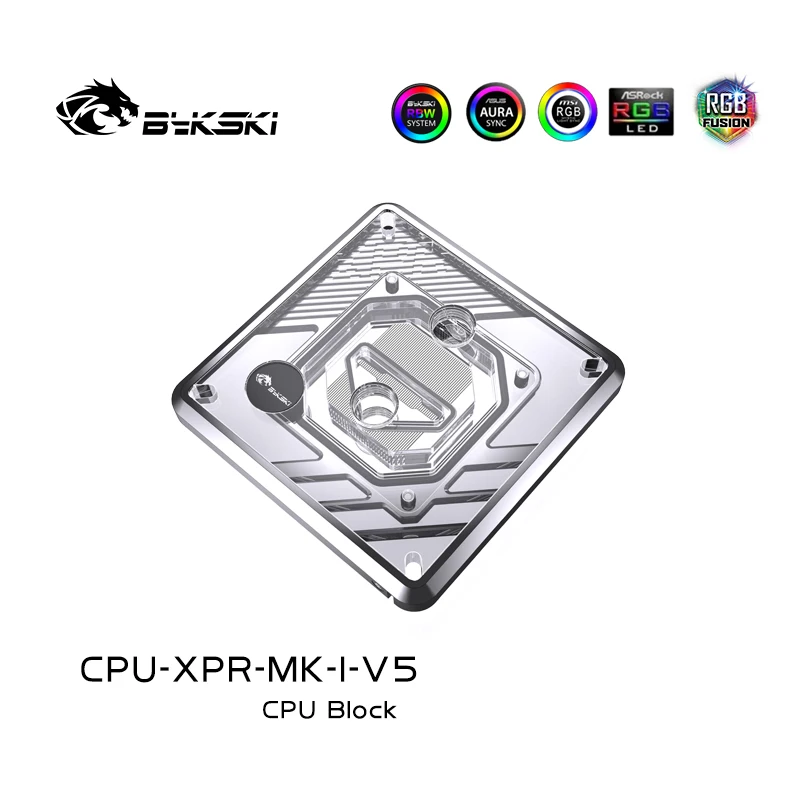 Bykski Cpu Blok Gebruik Voor Intel Lga1700 1200 2011/Amd Ryzen 9/5/7 0.2Mm Microkanaal Waterkoeler Radiator CPU-XPR-MK-I/M-V5