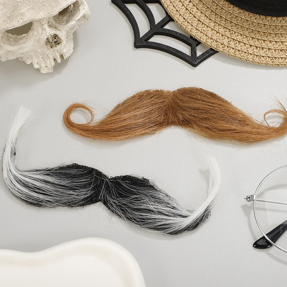 

Party Fake Mustache Goatee Costume Beard Halloween Cosplay Masquerade Accessories Man