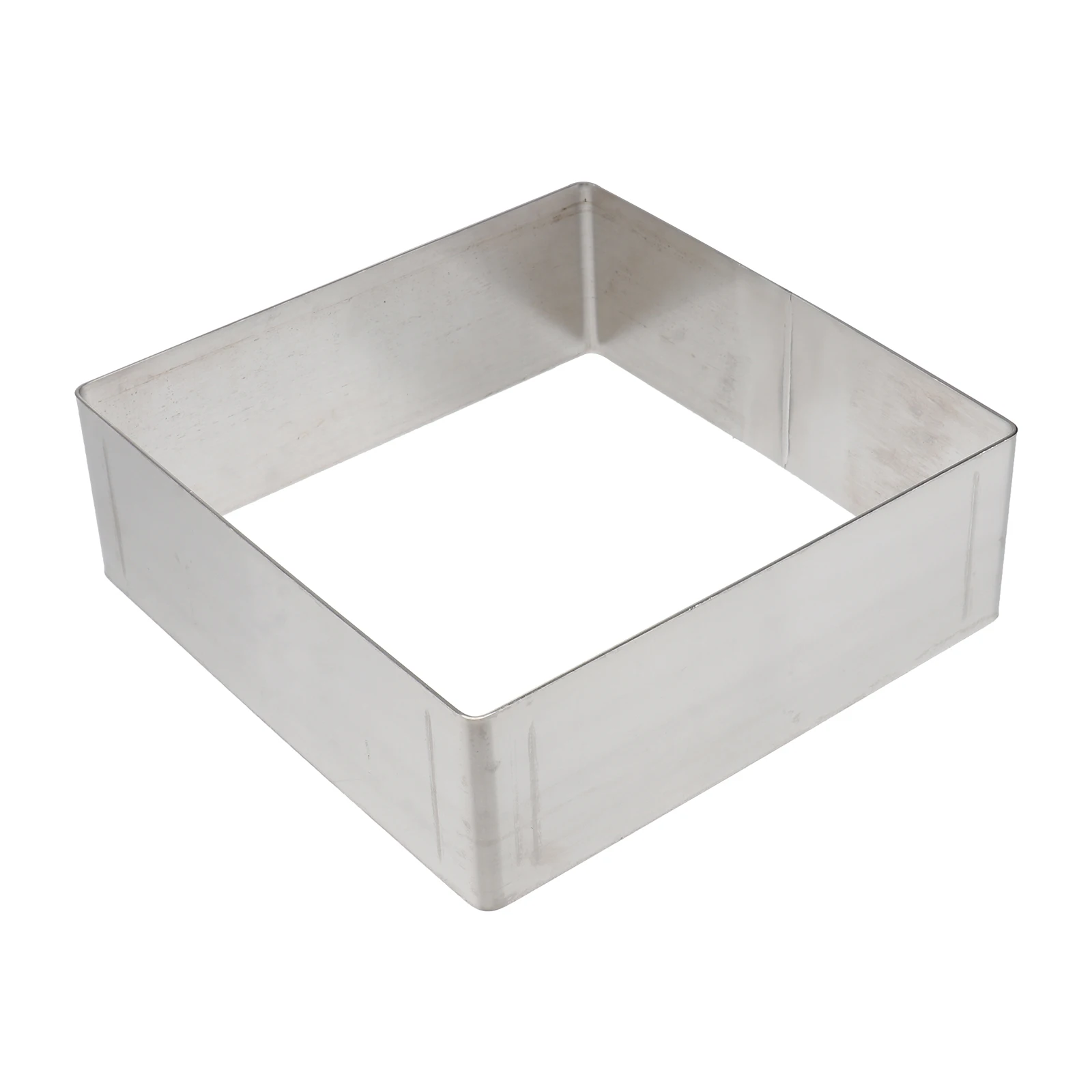 

Stainless Steel Cake Ring Mold for Baking Mousse Square Round Silver Non Stick Easy Storage DIY Cooking Pastry