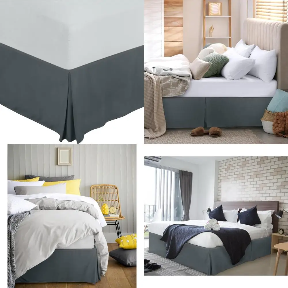 

Queen Size Bed Skirts - 20 Pack Soft Ruffled - Easy Fit with 16 Drop - Suitable for Hotels and Bed & Breakfasts