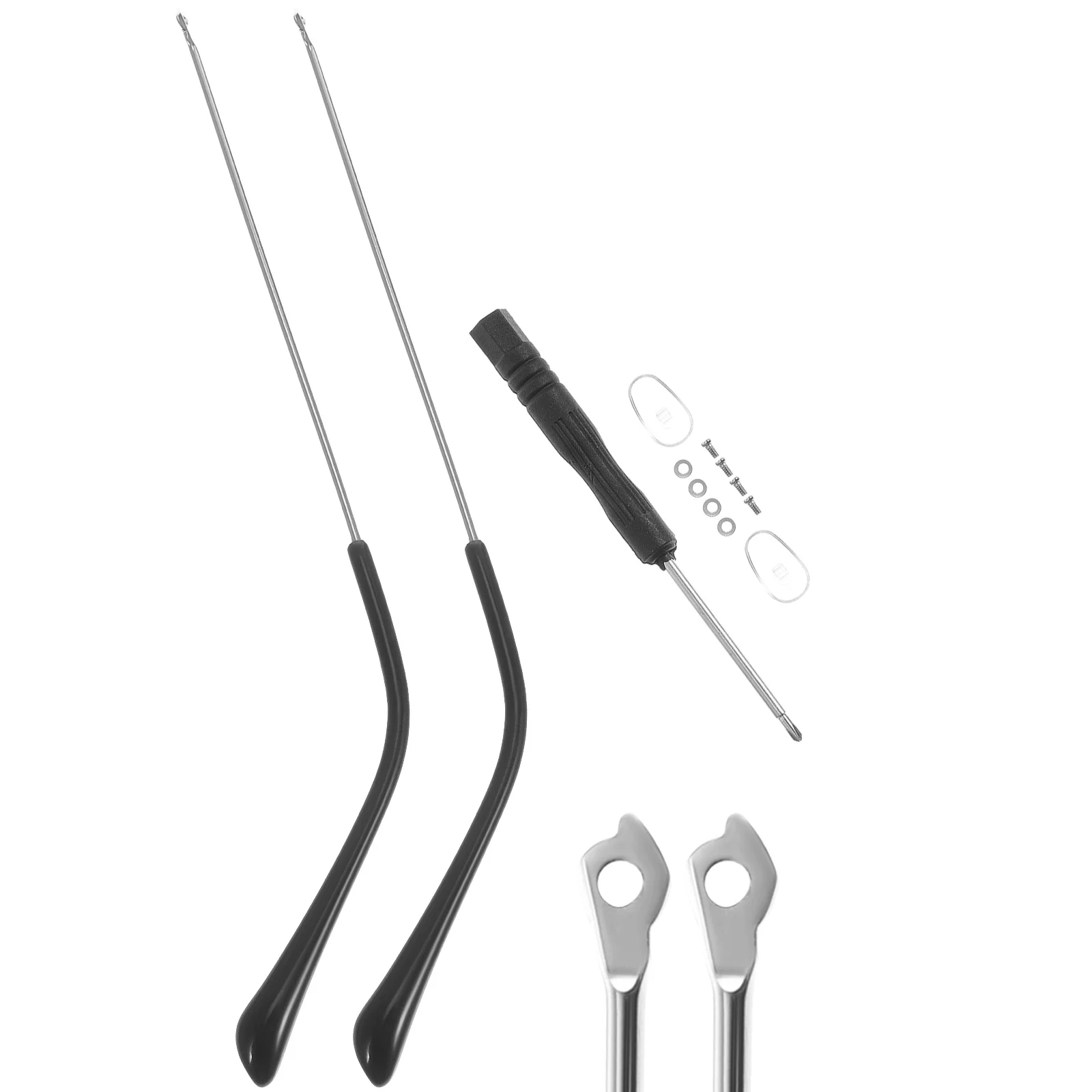 

1 Pair Replacement Eyeglasses Temples Universal Alloy Glasses Parts Nonslip For Sunglasses Eyewear Repair Kit Temple Arms Legs