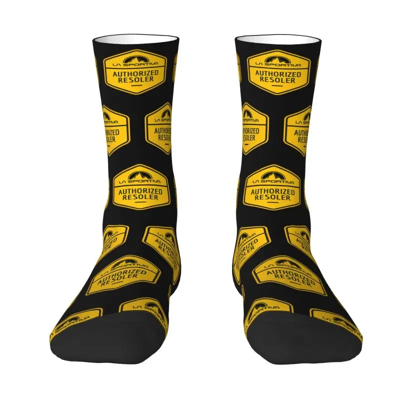 La Sportiva Logo Men Women Crew Socks Unisex Novelty 3D Printing Outdoor Sports Dress Socks