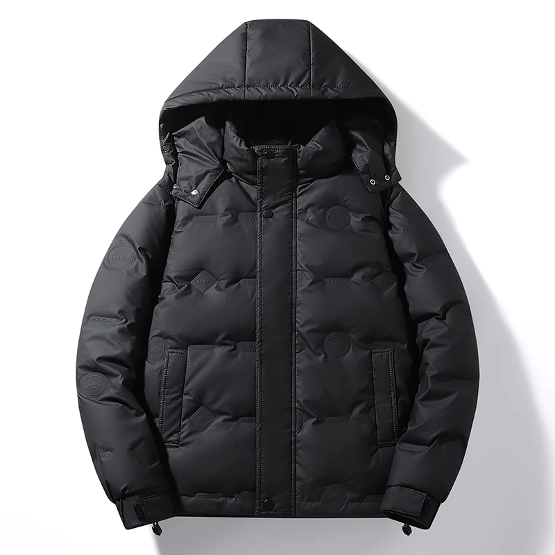 Gorasion جديد الرجال الصلبة الملونة أسفل السترات الخريف الشتاء عادية مقنع انفصال السترات سميكة الدافئة القطن وسادات مبطنة