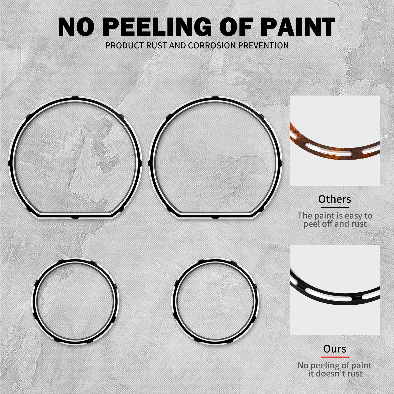 Motorcycle Instrument Board Bezel Kit Speedometer Trim Ring Burst Inserts For Harley Electra Glide Road Glide Tri Glide 14-2025