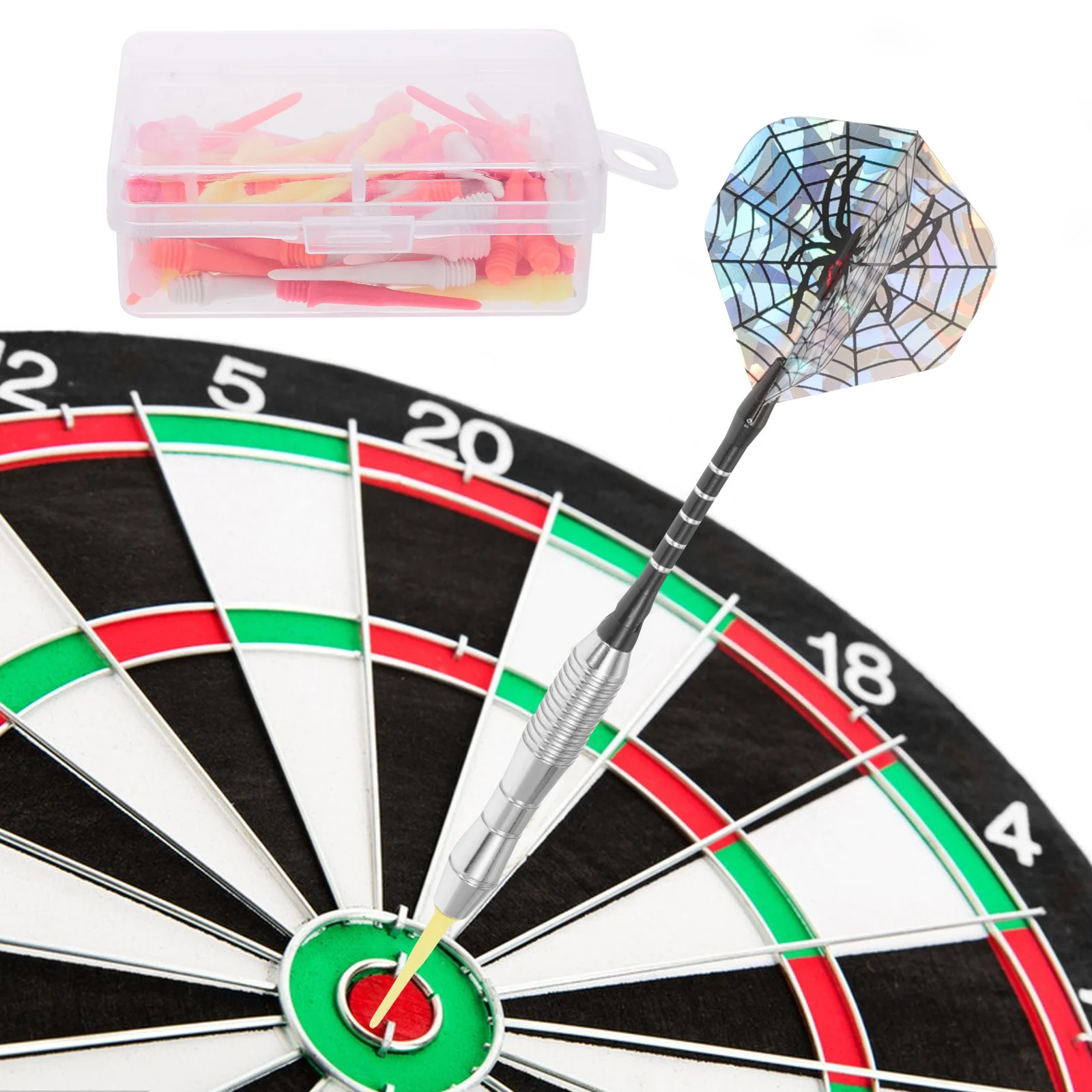 

80pcs Electronic Dart Tips Screw Thread Anti-Slip Durable For Throwing Game Night Outdoor Play Plastic