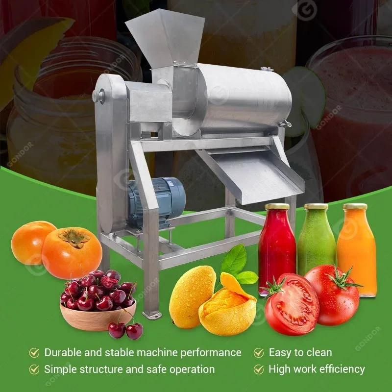 Fruta Tomato Despulpadora De Puree Pulper Mango Juice Process Persimmon Jam Make Fruit Pulp Machine