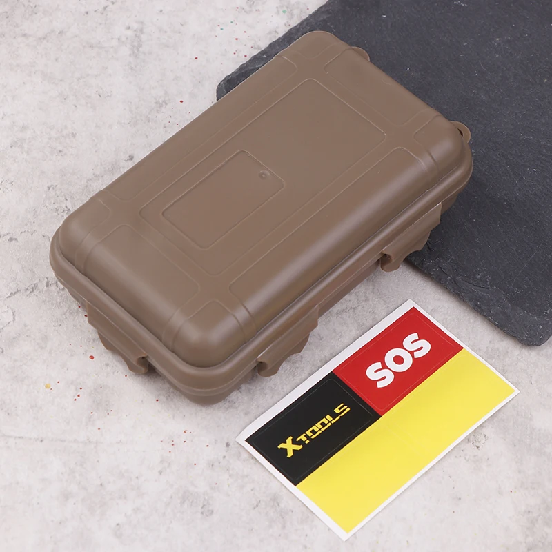 Outdoor Shockproof Waterproof Boxes Survival Airtight Case Holder For Storage Matches Small Tools Travel Sealed Storage Box