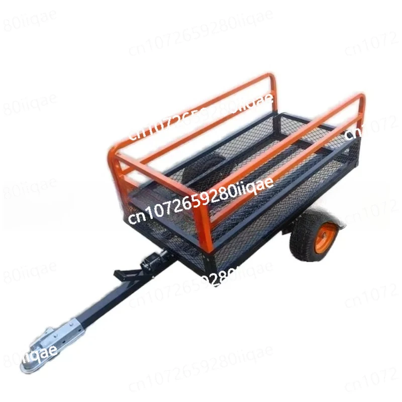 

Multi-Purpose ATV Tipping Trailer Pull Behind Metal Design with Low MOQ Steel Construction