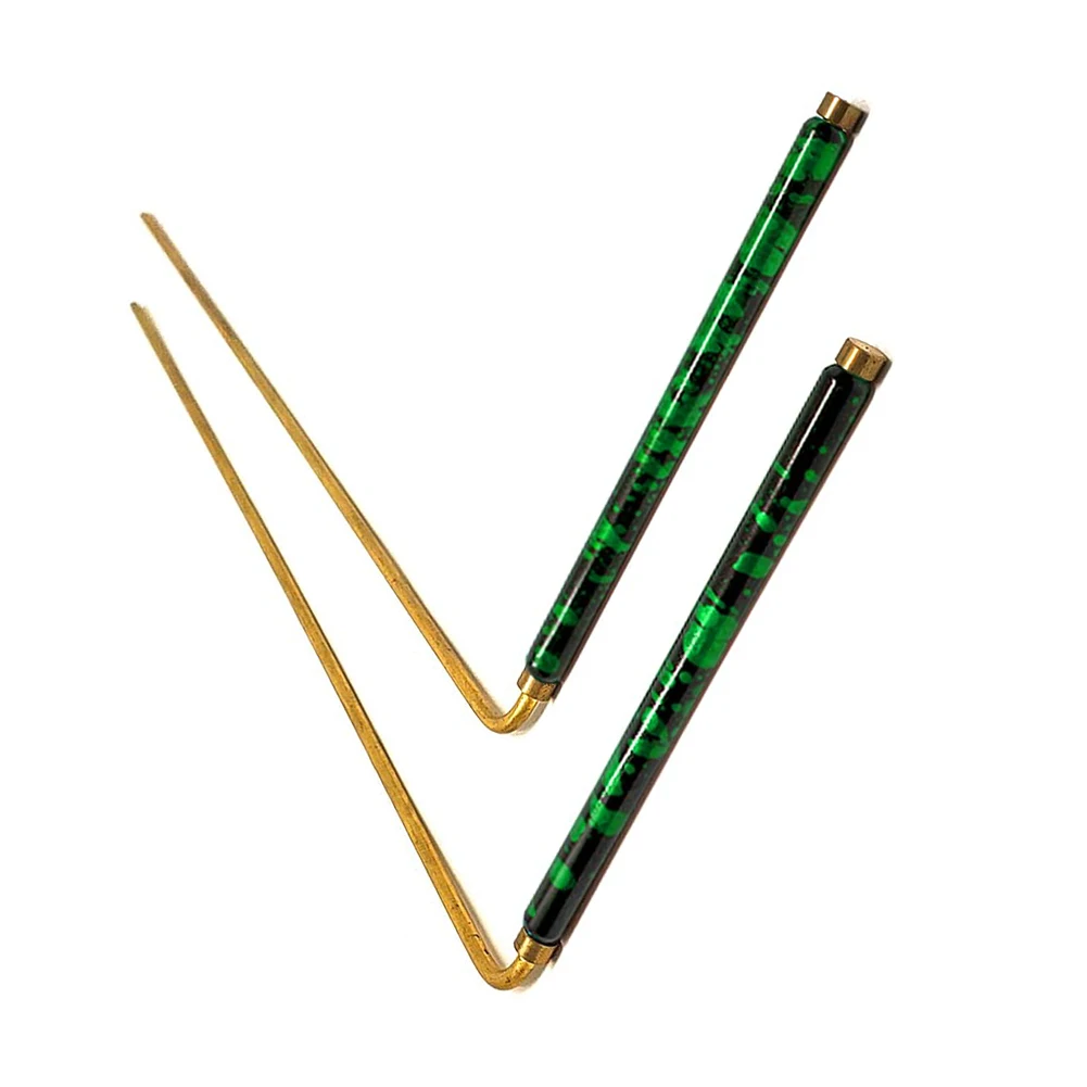 2Pcs 99.9% Pure Copper Dowsing Rod Water Divining Witching Energy Healing Divining Rods Metal Detector Rod Copper Probe