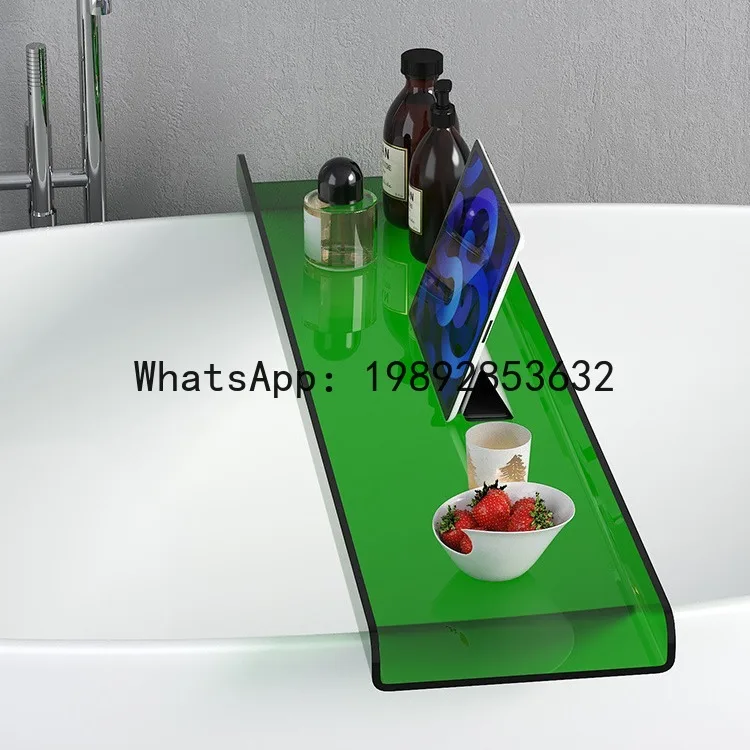 

P4-1 household acrylic one-word storage bracket transparent bathroom waterproof tray