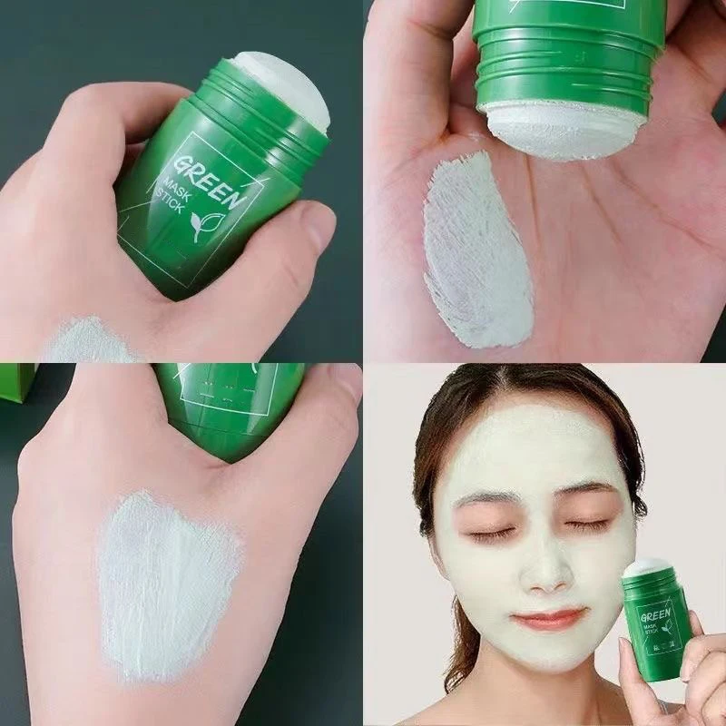 

Green Tea Eggplant Solid Mask Stick Remove Blackhead Acne Shrink Pores Deep Cleansing Oil Control Moisturiz Korean Facial Care