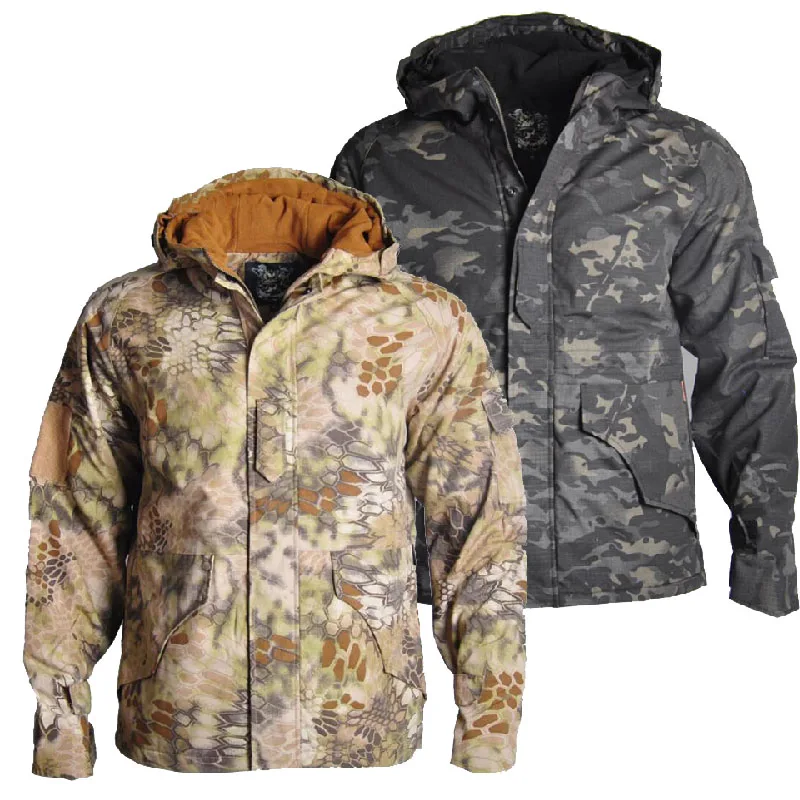 

Outdoor camping hiking waterproof travel jacket men's tactical camouflage hooded combat suit windproof jacket s-4XL