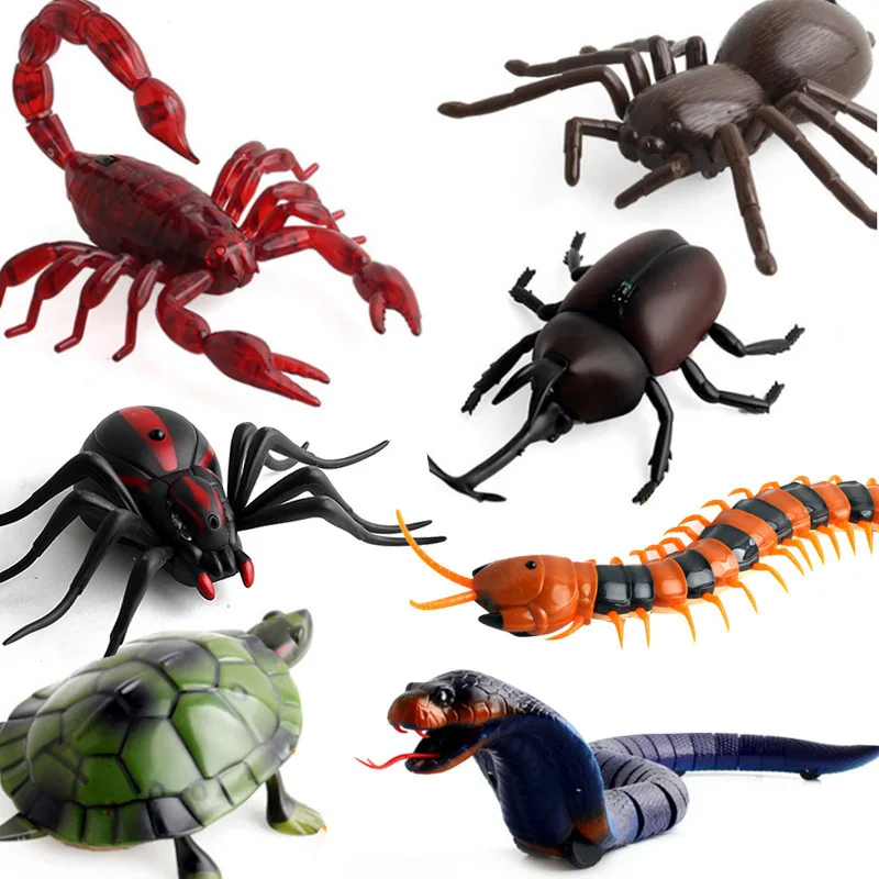 

Novelty Funny Simulation Insect Electronic Toys Infrared Remote Control Electric Cockroach Spider Centipede Prank Scare Toys