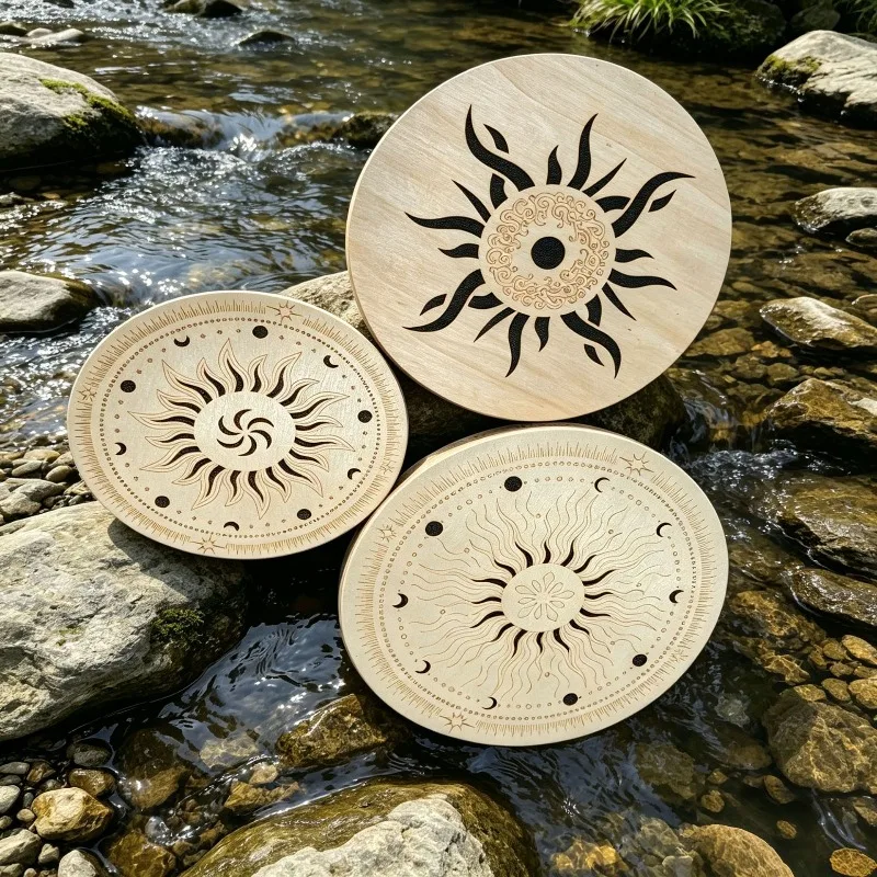 Wooden Stream Drum Meditation Yoga Stream Drum Natural Stream Rain Simulate Sound Drums White Noise Sound Healing Drums