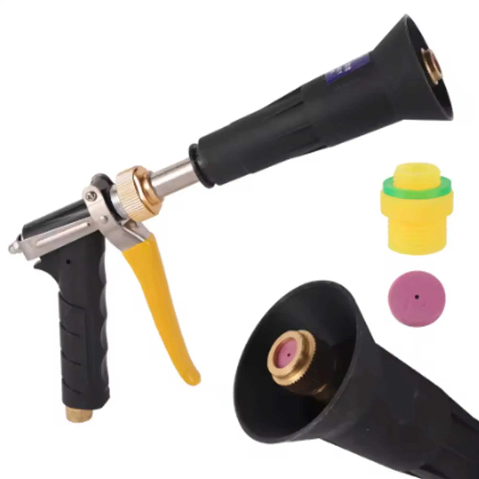 High-Pressure Adjustable Spray Aluminum Standard Liquid Sprayer With Three-Cylinder Agricultural Pump Anti-Back Flow Spray Gun