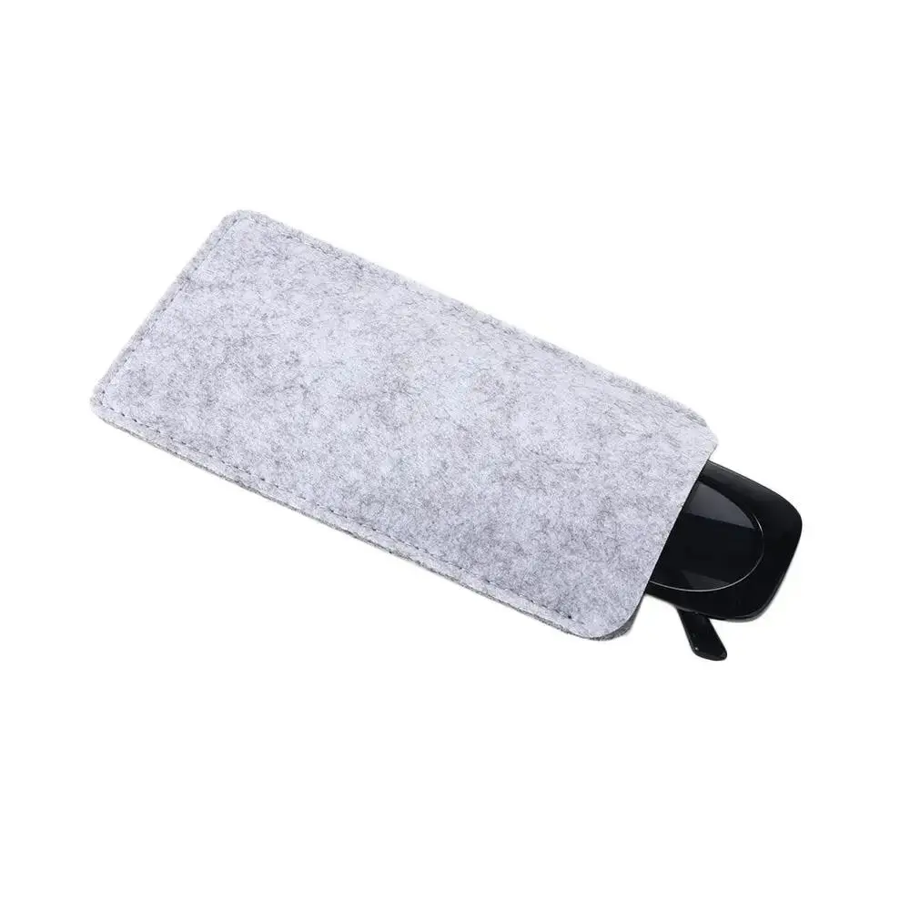 New Soft Felt Eyeglasses Bag Portable Design Protective Bag Sunglasses Storage Cover Durable Felt Cloth Sunglasses Case Unisex