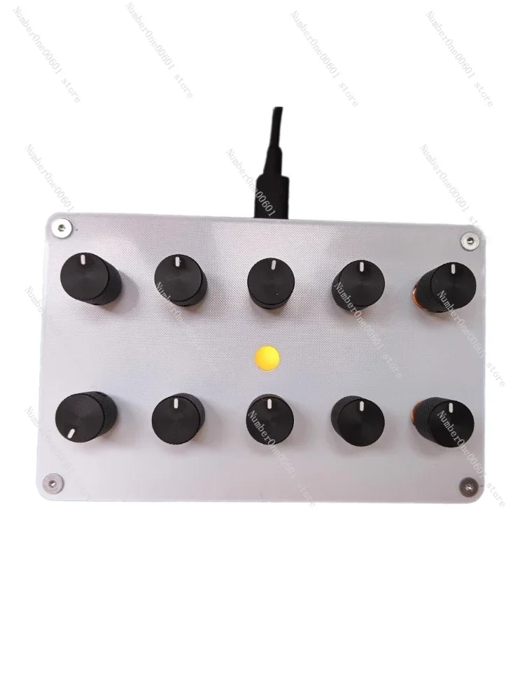 Music Host Software MIDI Controller 10 Knob Knobs Custom CC Information Volume USB-C Interface