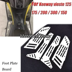 For Keeway vieste 125 / 175 / 200 / 300 / 150 Motorcycle Foot Plate Board Pedals Footrest Foot Board Cover Mat Pad