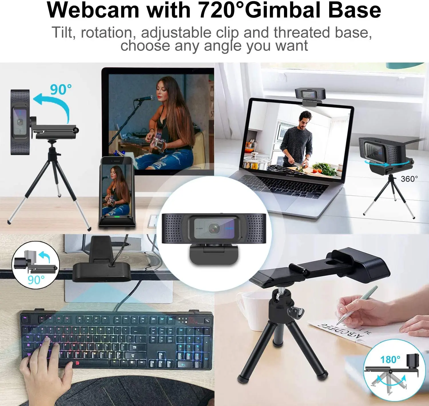 Spedal C928 Webcam Hd 1080P With Privacy Shutter USB Camera Computer PC Laptop Autofocus With Microphone For Youtube