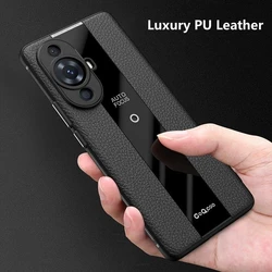Leather Case For Huawei Nova 12S Case Stylish Luxury Soft Back Cover For Nova 11 12 Active Nova12 Lite Camera Protection Bumper