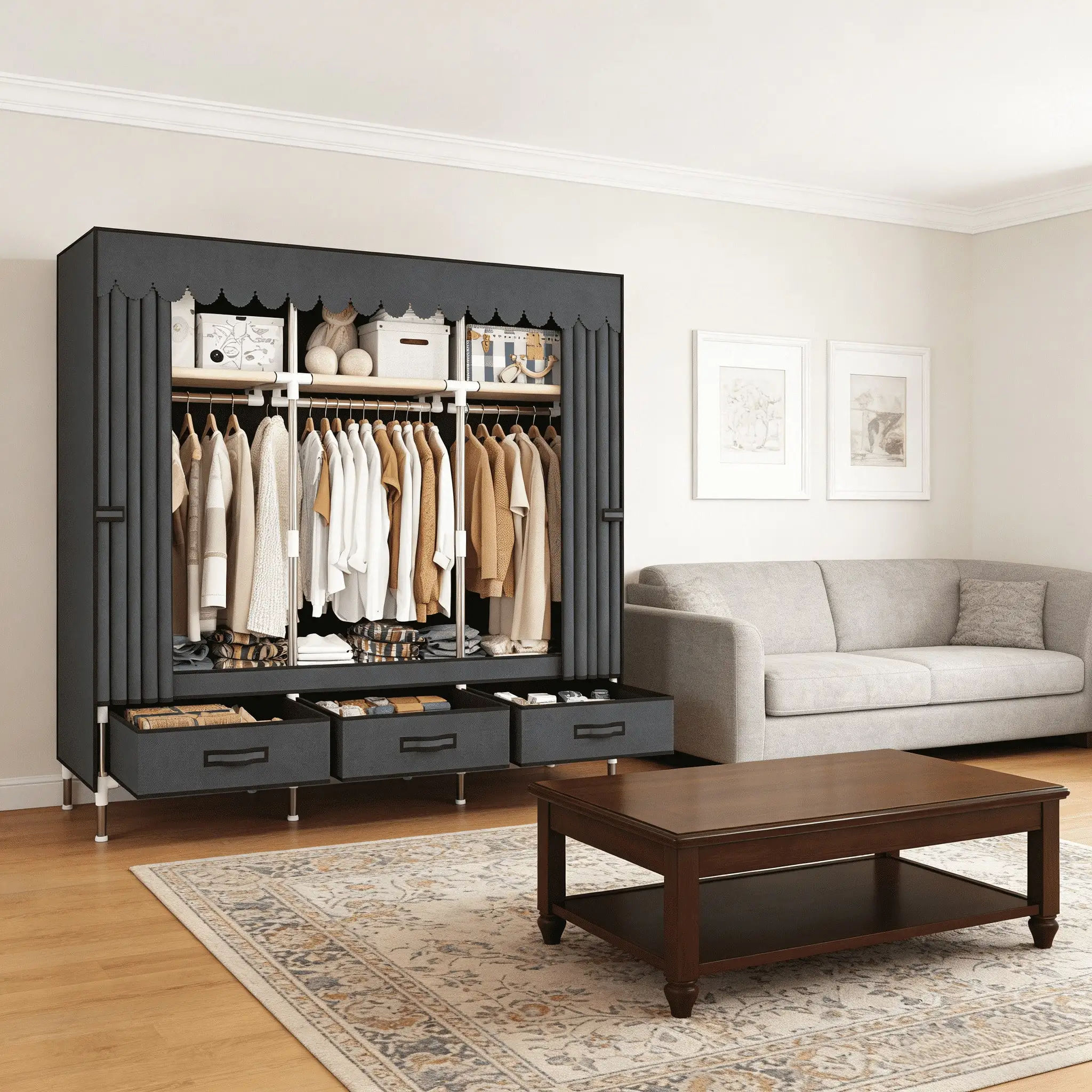 Armadio Portatile Organizzator - Wardrobe Closet Portable Fabric Cover recensione e prezzo