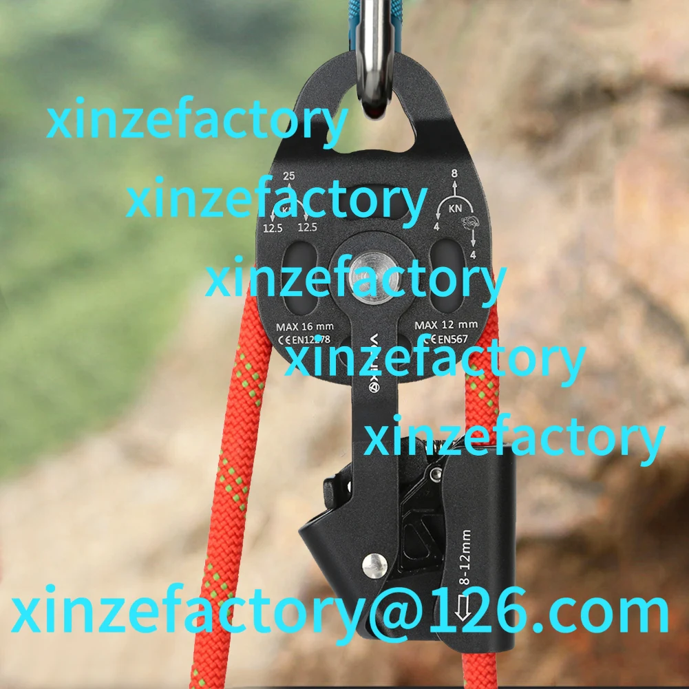 

Customization 25KN Climbing Lifting Pulley Lift Weight Pulley Device Outdoor Rope Pulley