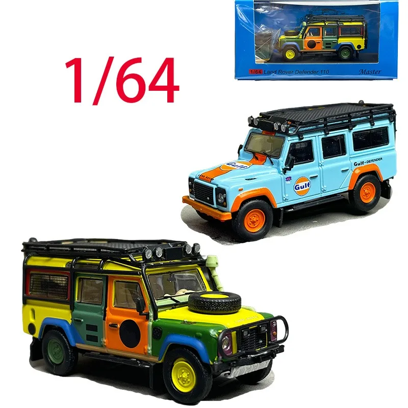 

Master Diecast масштаб 1/64 модель автомобиля Land Rover из сплава Land Rover Defender 110, игровые транспортные средства, игрушки для мальчиков, коллекция оригинальных коробок