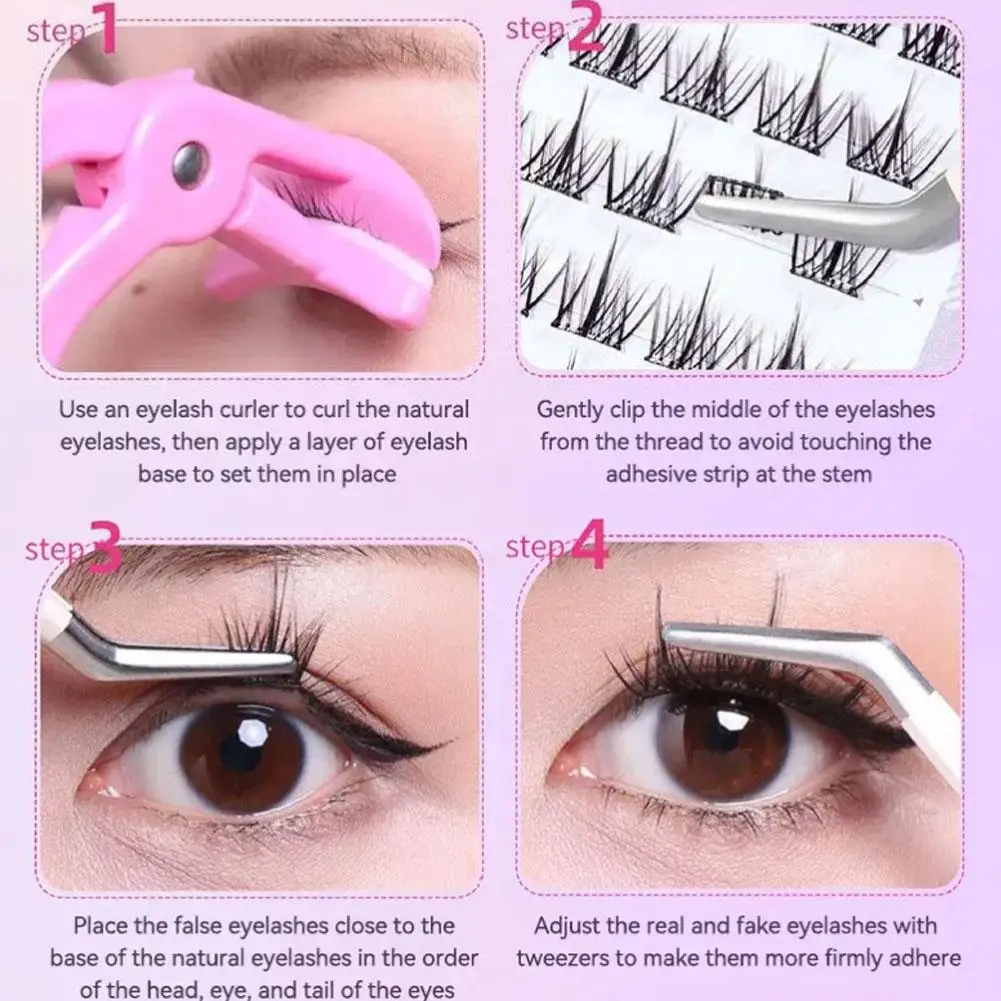 Pestañas postizas sin pegamento, 5 estilos, naturales, ultrafinas, reutilizables, rizo, pestañas suaves, agrandar los ojos