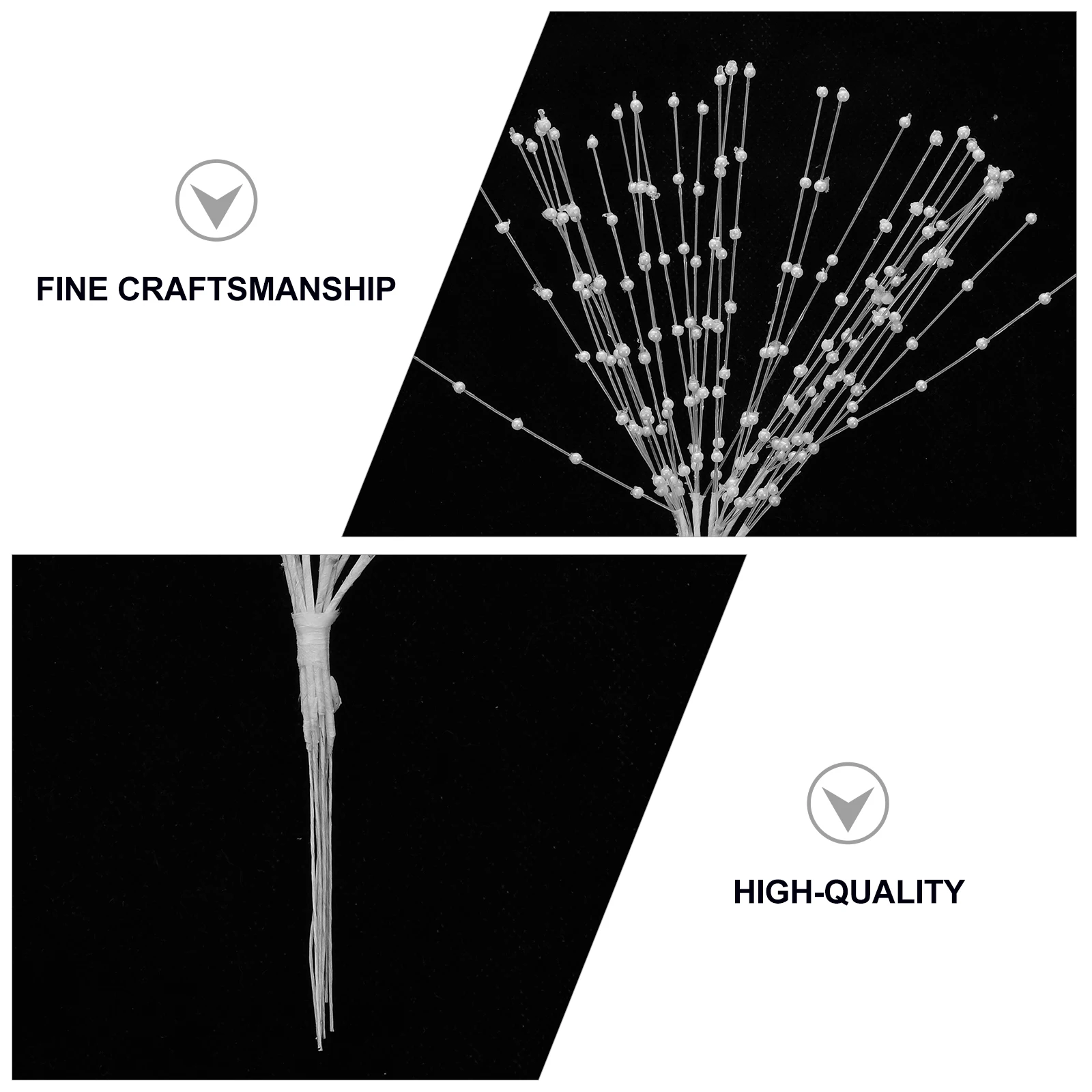 

Pearl Twig Jewelry Floral Beaded Sticks Bouquets Party Decor Wedding Garland Artificial Supplies