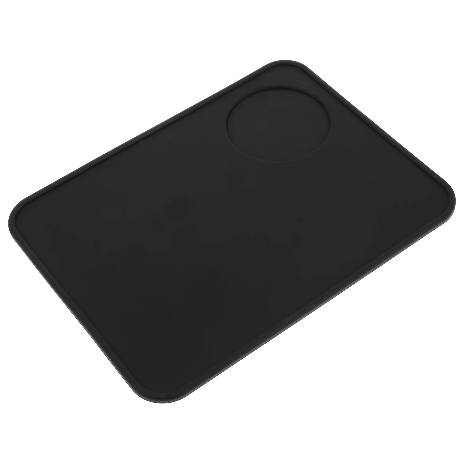 

Silicone Coffee Pressed Pad Machine Protective Absorbent Dish Drying Mat Espresso Pad Black Silicone Rubber Countertop Kitchen