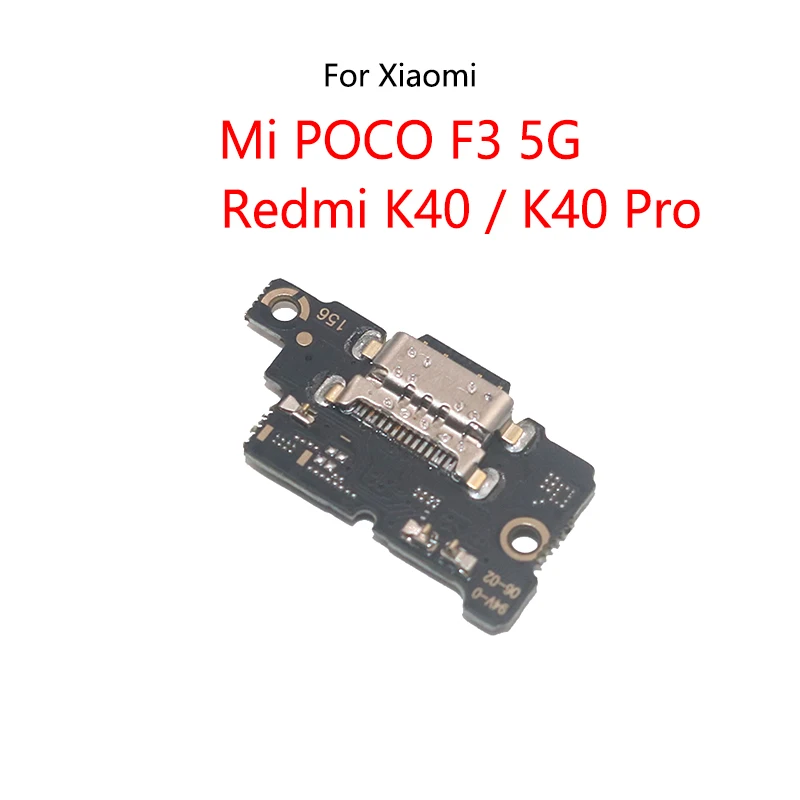 USB Charging Dock Port Socket Jack Plug Connector Charge Board Flex Cable For Xiaomi Mi POCO F3 Pocophone / Redmi K40 Pro 5G