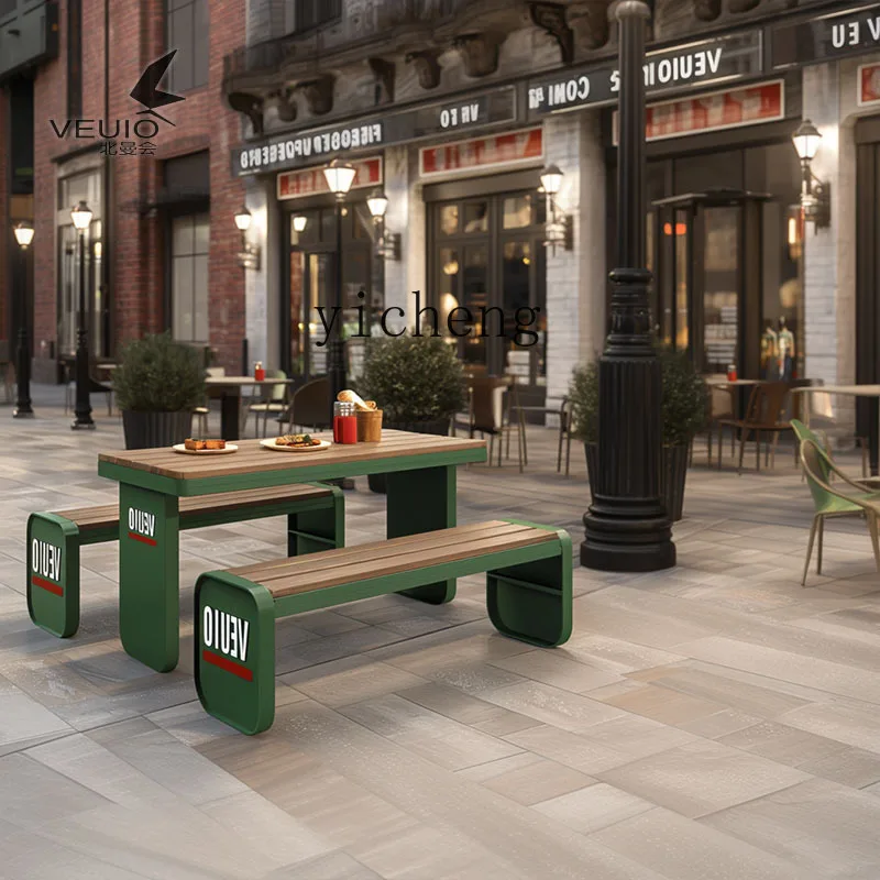 

ZZ stainless steel integrated flower box commercial street rest seat stool combination landscape partition flower pot park seat