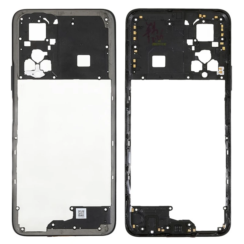 Frame médio Faceplate para Honor X7, Chassi dianteiro, Bisel médio da carcaça, Volume Botões, Peças de reparo