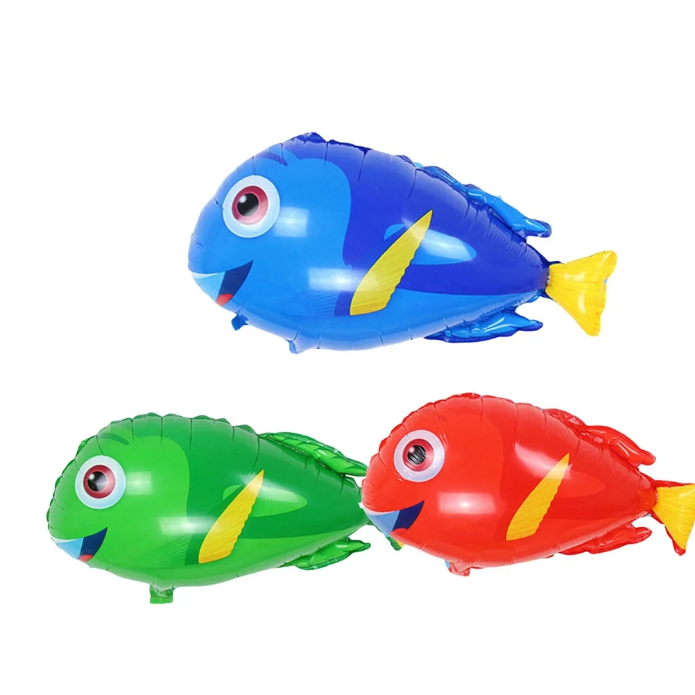 

12Pcs Tropical Fish Cartoon Aluminum Foil Balloons Party Supplies Birthday Wedding Celebration Balloon Decoration