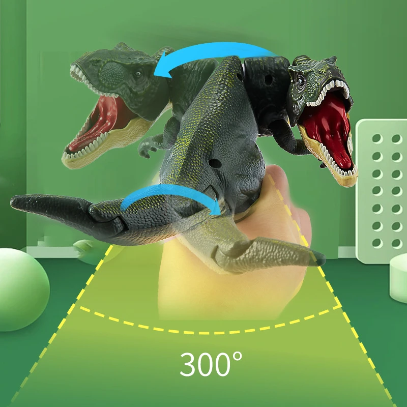 Speelgoedspeelgoed Tyrannosaurus Rex Voor Kinderen Draaiende En Swingende Lente Mechanische Interactie